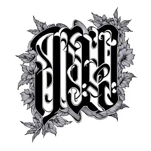 Two Word Ambigram Generator tattoo design idea