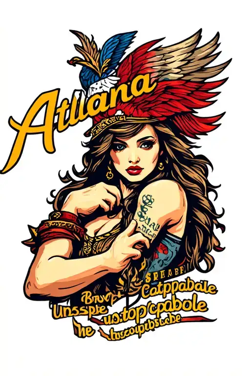 Atlanta brave unstoppable capable tattoo design idea