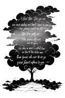 clouds bible scripture verse written inside tattoo design idea