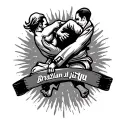 Brazilian jiu jitsu Belt tattoo design idea