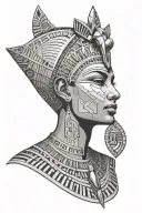 symbols, woman, throat, meaning, ancient ruins, ancient Egyptian  tattoo design idea