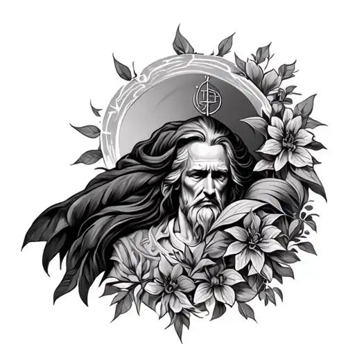 psalms 23 tattoo design idea