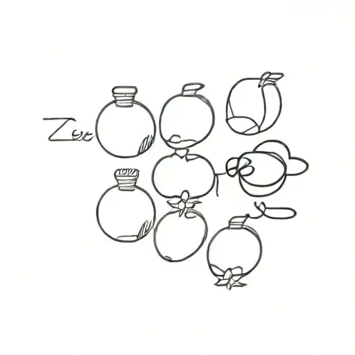 something about the band one direction, something small and beautifull, to remind me of them all. but not '1D' tattoo design idea