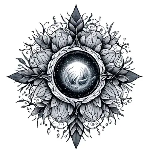 Winter Solstice tattoo design idea