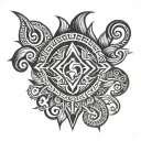 Fijian tribal patterns tattoo design idea
