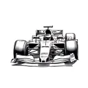 formula 1 car Charles Leclerc tattoo design idea
