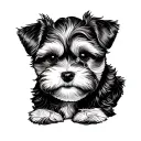 cockapoo line tattoo featuring tattoo design idea