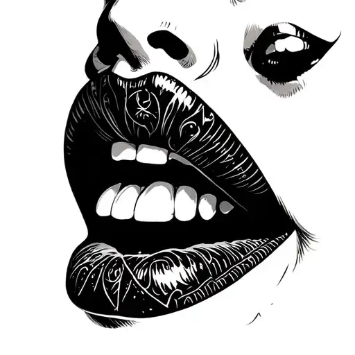 HardJewelrys Down Your Throat Pedant tattoo design idea