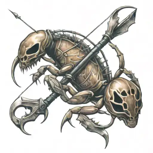 Sagittarius Scorpio and Cancer tattoo design idea