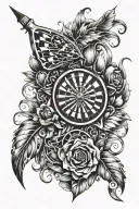 dart tattoo design idea