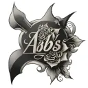 Abbas Name tattoo design idea