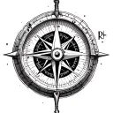 Nautical Compass tattoo design idea