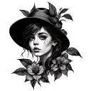 Alone tattoo design idea