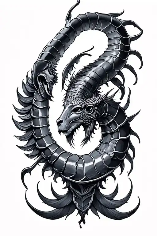 Virgo Gemini Scorpio zodiac sign tattoo design idea