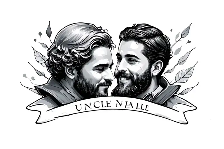 father son uncle tattoo tattoo design idea