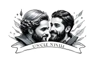 father son uncle tattoo tattoo design idea