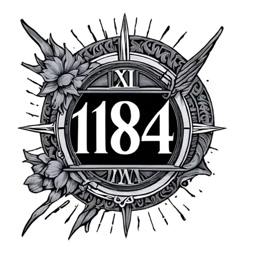 1984 In Roman Numerals tattoo design idea
