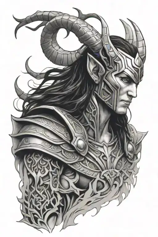 Loki tattoo design idea