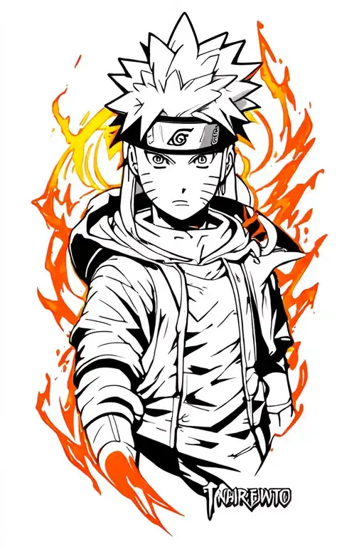 solo leveling Naruto tattoo design idea