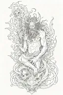 Hell and asmodeus tattoo design idea