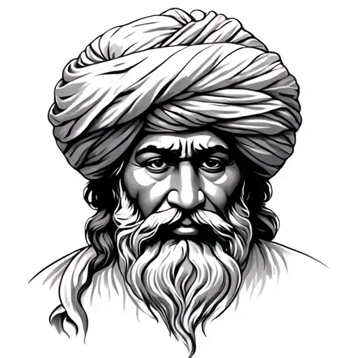 sai baba deep singh tattoo design idea