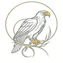 eagle and snake tattoo design idea