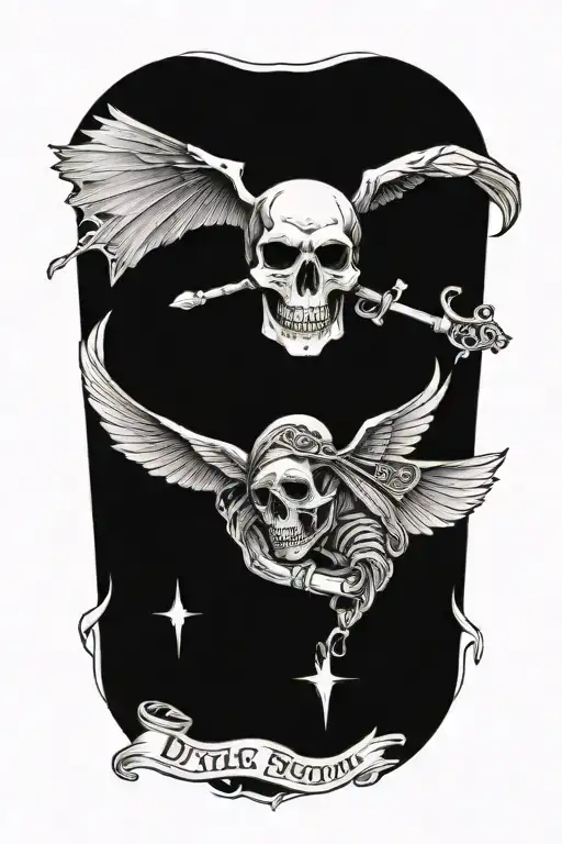 PTSD, Combat, Death, memento mori tattoo design idea
