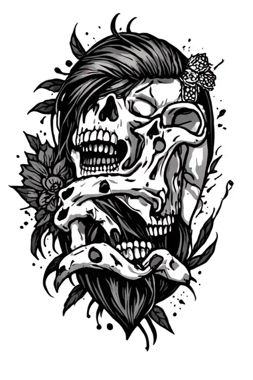 my life of addiction, love, prison, heartache, suicide, hopelessness, happiness.  tattoo design idea