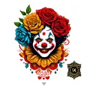 with Imoza iPhone Clown tattoo design idea