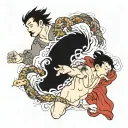 creation of adam  tattoo design idea