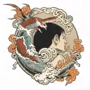 creation of adam  tattoo design idea