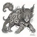 Psychedelic tattoo design idea