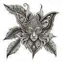 Psychedelic tattoo design idea