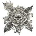 Psychedelic tattoo design idea