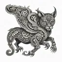 Psychedelic tattoo design idea