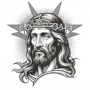 jesus tattoo design idea