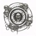 Circle tattoo tattoo design idea