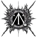 Alpha Omega tattoo design idea