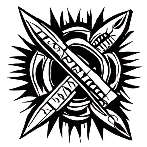 Macuahuitl tattoo design idea