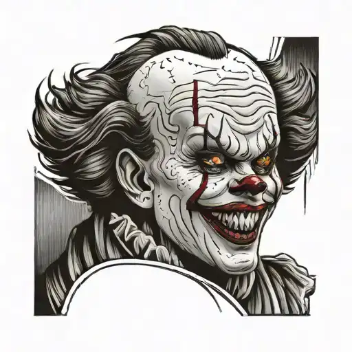Pennywise tattoo design idea