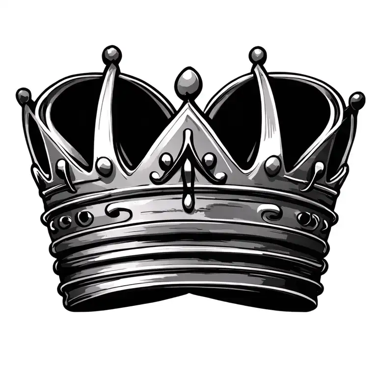 music note with crown  tattoo design idea