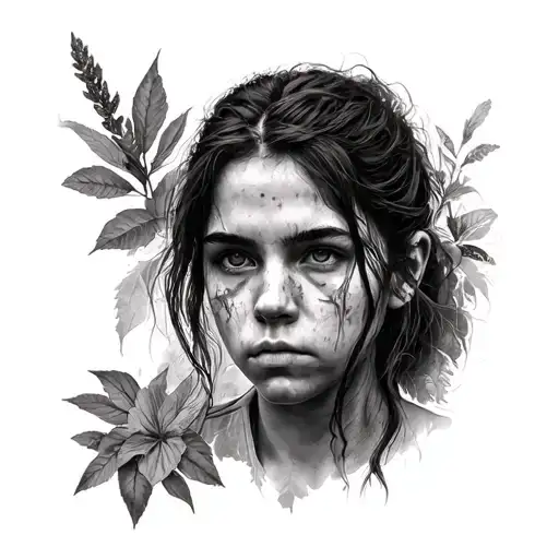 The last of us ellie tattoo design idea