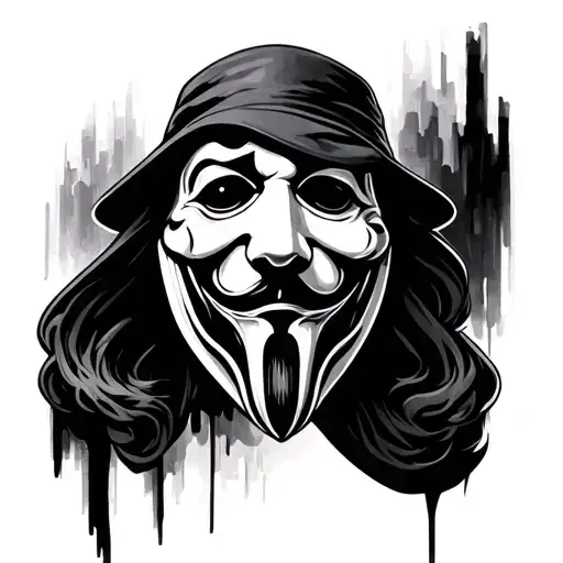 ghostface tattoo design idea