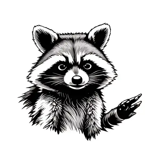 Rocket Raccoon tattoo design idea