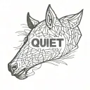 personality I am quiet tattoo design idea