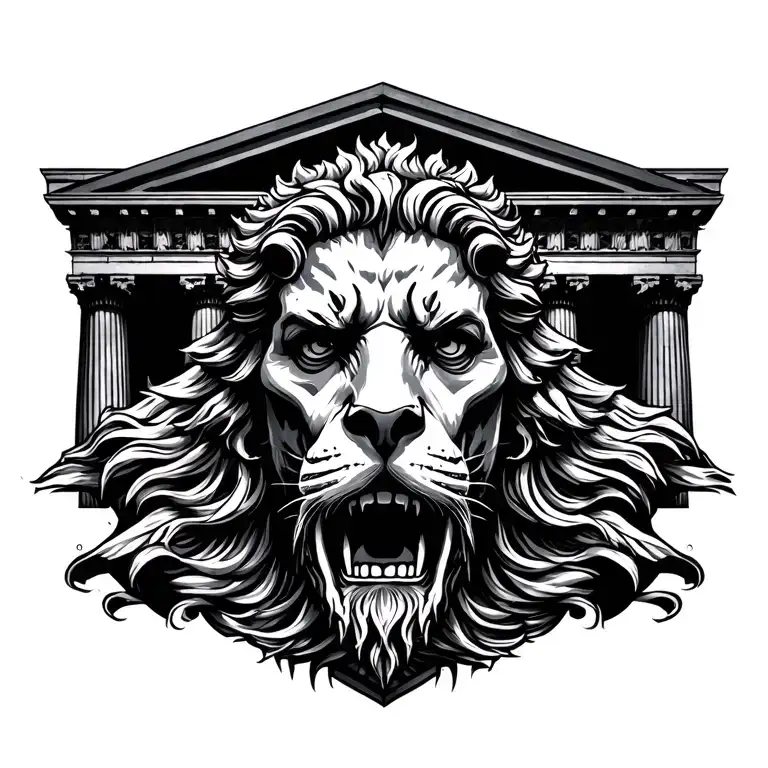 parthenon tattoo design idea