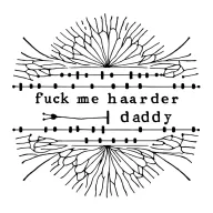 fuck me harder daddy in Morse code tattoo design idea