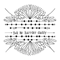 fuck me harder daddy in Morse code tattoo design idea