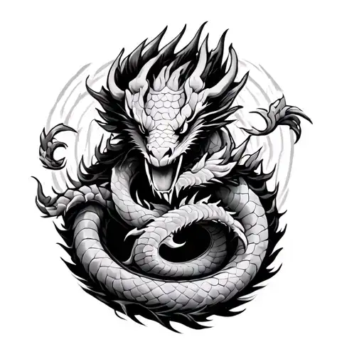 Shenron tattoo design idea