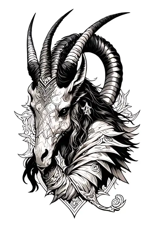 arcangel Uriel-capricorn-sworld tattoo design idea